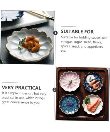 ABOOFAN 3pcs Dipping Dish Ceramic Dipping Bowls Dipping Sauce Bowl Leaf Sauce Dish Side Dish Bowl Serving Dish Vinegar Plate Wasabi Dish Food Sauce Dish Ceramics Mini Tea Bag re-usable - Buy Online on GoSupps.com