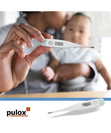Pulox Digital Thermometer - Accurate LCD Display & Acoustic Signal for Oral Rectal and Axillary Temperature Measurement | Fast International Shipping - Buy Online on GoSupps.com