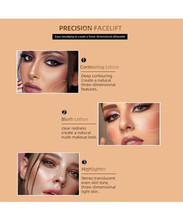 3 Pcs Cream Contour Beauty Wand Set - Highlighter, Blush, Concealer Stick with Cushion Applicator for 3D Face Makeup - Natural Matte Finish, Lightweight & Blendable - Buy Online on GoSupps.com