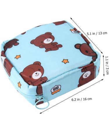 Amosfun 3-Pc Cotton Coin Wallet for Women | Outdoor Organizer for Bandages & Toiletries | Cute Brown Bear Design - Buy Online on GoSupps.com
