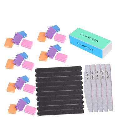1 Nail Files Nail Art Tools Nail Buffering Nail Polish Sanding Nail File Baby Nail File Nail Tool Fingernail Sanding Nail File Tool Nail Polisher Sponge 40 Piece Set