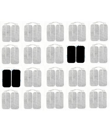 Acuzone Premium TENS Unit 40 Electrodes 2x4 Rectangular Electrode for TENS Massage EMS