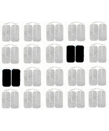 Acuzone Premium TENS Unit 40 Electrodes 2x4 Rectangular Electrode for TENS Massage EMS - Buy Online on GoSupps.com