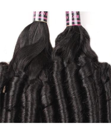 RemeeHi Brazilian Curly Hair Bundles - Natural Black Hair Weft Extensions for Women | 35.6 cm Curly Tressen - Buy Online on GoSupps.com