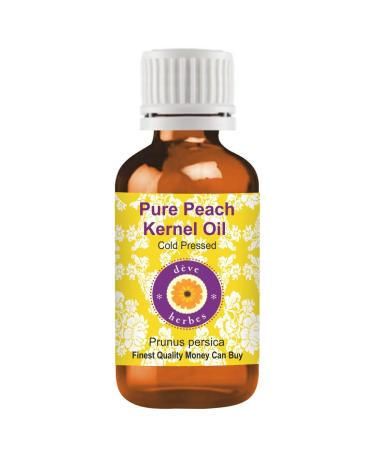 DEve Herbes pure peach core oil (prunus persica) natural therapeutic quality cold pressed 10ml (0.33 oz) 10 ml (1 Pack)