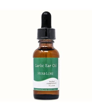 Garlic Ear Oil Drops Soothes Dry, Itchy, or Clogged Ears for Kids & Adults - 1 fl oz - Herb Lore