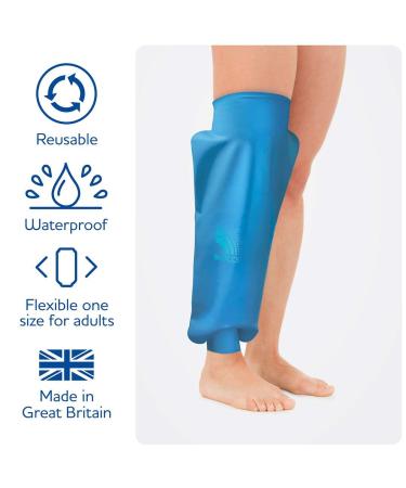 Bloccs Waterproof Knee Cover | Watertight Protection for Bandages Adult (XL) - Ideal for Swimming, Showering, and Bathing - Buy Online on GoSupps.com