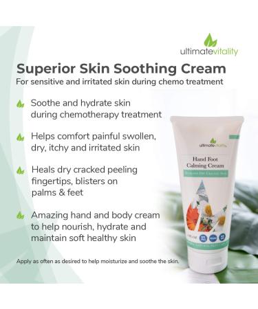 UltimateVitality Hand Foot Cream for Oncology Patients - Intensive Natural Moisturizing Cream for Chemo Treatment - 6 oz - Buy Online on GoSupps.com