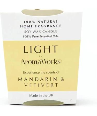 Light Mandarin & Vetivert Candle - 100% Pure Essential Oils | Calm Atmosphere & Happiness | 2.64 Oz - International Shipping Available - Buy Online on GoSupps.com