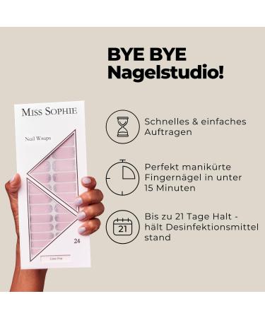 Miss Sophie Cake Pop Nail Foils - Glitter Green Self-Adhesive Wraps - 24 Ultra-Thin Long-Lasting Nail Art - Buy Online on GoSupps.com