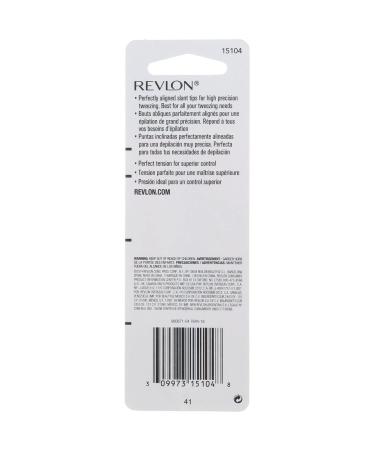 Revlon Expert Slant Tip Tweezer - Precision Eyebrow & Facial Hair Removal - Buy Online on GoSupps.com