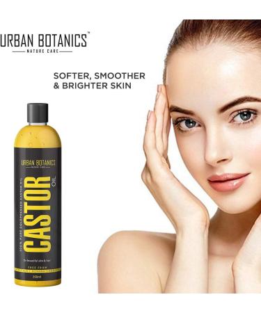 UrbanBotanics Cold Pressed Castor Oil 200ml - Pure Hair & Skin Oil for Growth & Hydration - Buy Online on GoSupps.com