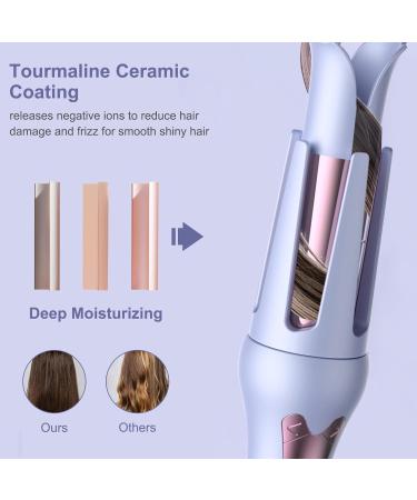 Yuehuam Auto Curling Iron Automatic Hair Curler Rollers 1 1/4 inch/ 32mm Large Waves 7 Temperatures control LED Display Curling Iron Auto Shut- Off Fast Heating Curling Wand for Hair Styling Blue - Buy Online on GoSupps.com