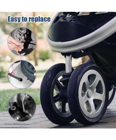 Buy MIIKUU 2x 10 Inch Stroller Hoses with Angle Valve 45 - Seamless Black Tire Hose Set with Tire Sticks | International Shipping Available - Buy Online on GoSupps.com