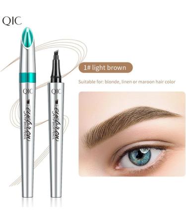 New Magic Eyebrow Pencil 3D Waterproof Microblading Eyebrow Pencil Contouring Pen Eyebrow Pencil with 4 Fork Tip Effortlessly Creates Lasting MakeUp Professional Natural Looking Eyebrows (6PCS-MIX) - Buy Online on GoSupps.com