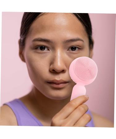 Mikinona Silicone Face Brush Facial Cleansing Brush Exfoliating Face Scrubber Face Washing Brush Face Scrubber Exfoliator Brush Face Exfoliator Face Scrubber Silicone Face Exfoliating Brush 11x5cm Pink - Buy Online on GoSupps.com