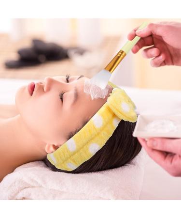 Tonyg-P 4 STE SPA Headband & Makeup Brush Set - Soft Coral Fleece Elastic Bowknot Ideal for Women's Shower Face Wash & Skincare - Buy Online on GoSupps.com