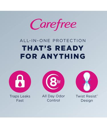 Carefree Thong Liner Regular 49ct Pack | Unscented Disposable Panty Liners - Buy Online on GoSupps.com