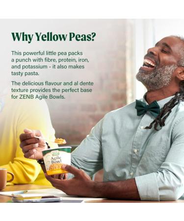 ZENB Gluten-Free Instant Pasta Pot - Yellow Pea Pasta - Vegan & Coeliac Friendly - Flavours of the World - Buy Online on GoSupps.com