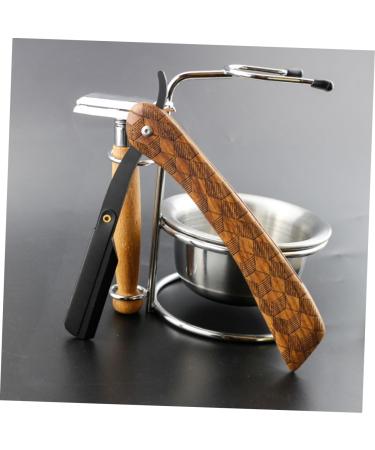 Angoily Manual Razor for Men - Premium Stainless Steel Facial Hair Shaver Mustache Trimmer & Barba Afeitadora - Buy Online on GoSupps.com