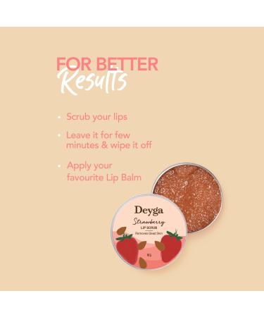 Strawberry Lip Scrub - Exfoliates & Moisturizes for Smooth Lips | Natural Ingredients for Men & Women | 16g - Buy Online on GoSupps.com