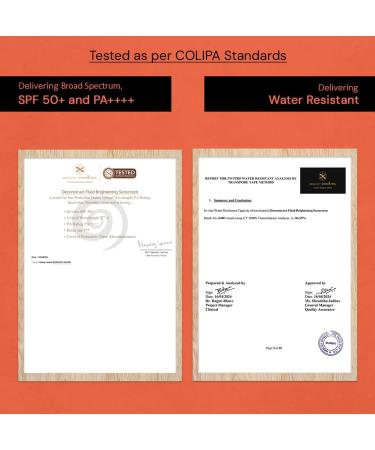 Deconstruct Brightening Fluid Sunscreen SPF 50+ with Niacinamide | Lightweight Dewy & Hydrating for Dry & Normal Skin | Broad Spectrum UVA/UVB Protection | 8-Hour Long-Lasting Water-Resistant | 50g - Buy Online on GoSupps.com