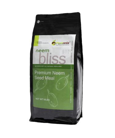 Neem Bliss (10 lbs) - Premium Neem Cake All Natural Fertilizer (6-1-2) - Organic Gardening, Easy to Use Organic Neem Cake, Cake Meal for Soil Amendment, Neem Cake Fertilizer, Neem Meal for Garden