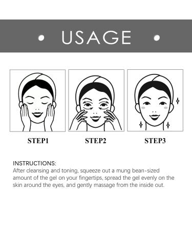 Eye Firming Gel - Lift Smooth Moisturize Reduce Puffiness Promotes Collagen Regeneration Stabilize Eye Muscle Balance - Buy Online on GoSupps.com