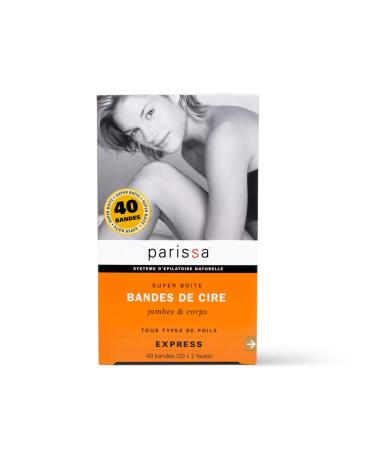 Parissa Hair Removal Wax Strips for Legs & Body - 40 Count with Azulene Oil | Effective Waxing for Bikini, Arms & Underarms - Buy Online on GoSupps.com