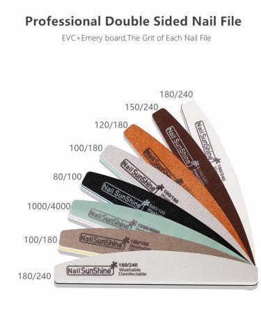 UV LED Nail Lamp Set with Emery Boards, Brushes, Gel Polish Dryer | 45pcs LEDs, 4 Timer Settings - Professional Nail Art Tools (Black) - Buy Online on GoSupps.com