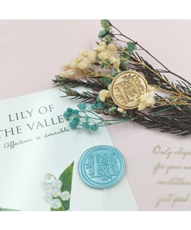 Classic Alphabet Sealing Wax Stamp - Brass Head, Wooden Handle - Letter H for Cards, Envelopes, Gifts - Buy Online on GoSupps.com