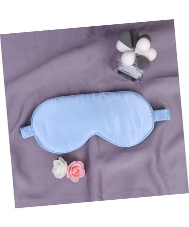 Beaupretty Silk Eye Mask & Blindfold for Sleep - Soft Comfortable Sleep Aid - Blue | International Shipping - Buy Online on GoSupps.com