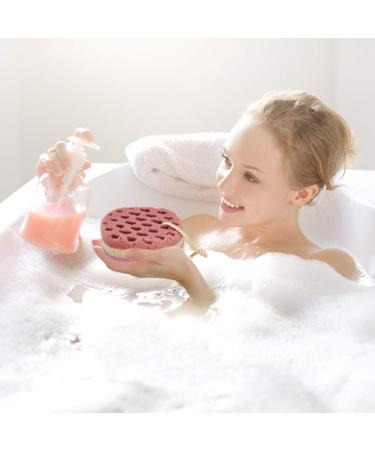 5-Piece Exfoliating Shower Sponge Set | Natural Fiber Bath Sponge for Women, Men, Kids | Gentle & Soothing | Random Color | Oval Shape - Buy Online on GoSupps.com