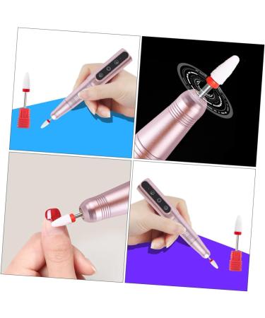 minkissy Nail Polisher Electric Nail File Electric Nail Drills Gel Nails Drill Professional Manicure Kit Nail Polish Drill Electric Nail Drill Pen Cat Nail File Tool Portable Aluminum Alloy - Buy Online on GoSupps.com