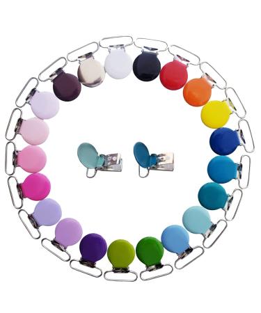 Sutoyuen 42pcs Metal Round Suspender Clips for DIY Pacifier Chains & Jewelry Accessories - Buy Online on GoSupps.com