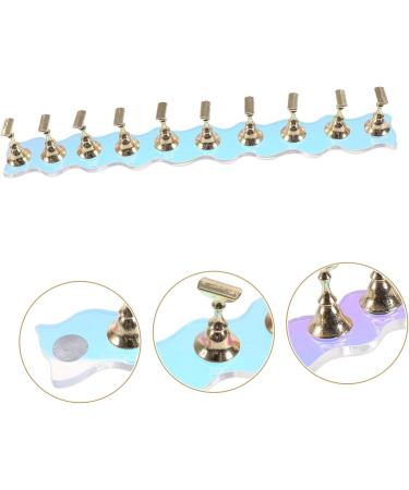 Healeved 1 Set Nail Holder for Painting Nails Nail Holder for Press on Nails Octopus Clip Black Fingernail Nail Art Stand Nail Holder Tips Nail Tip Display Holder Fake Fairy Bracket Metal - Buy Online on GoSupps.com