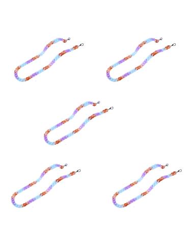 SBTRKT 5 pieces of acrylic fiber eye chain robust slip-resistant corrosion resistant waterproof not broken suitable for sunglasses sunglasses multicolor-72cm