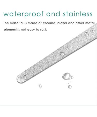 4PC 8 Diamond Dust Nail File - Stainless Steel Nail Dresser - 9 Inch - Buy Online on GoSupps.com