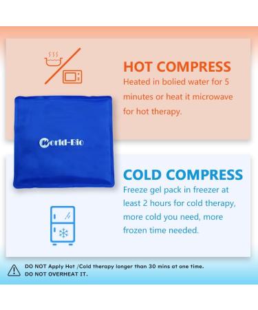 Foot Ice Pack Wrap for Plantar Fasciitis & Achilles Tendonitis - Hot Cold Therapy for Pain Relief & Swelling - 2 Gel Packs - Buy Online on GoSupps.com