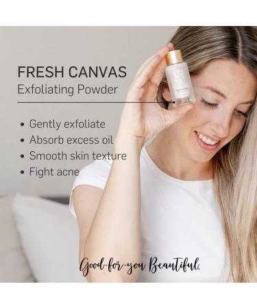 Kalaia Fresh Canvas Exfoliating Powder - Gentle Daily Exfoliator for Face & Neck | Neem Turmeric & Rose Petal Powder | 1 oz - International Shipping Available - Buy Online on GoSupps.com