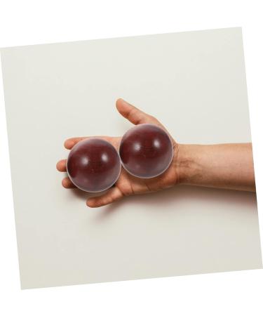 Fomiyes Handball Massage Balls - Portable Small Wooden Beads & Foam Health Balls for Hand Therapy | Mahogany Fitness Massage Roller - Buy Online on GoSupps.com
