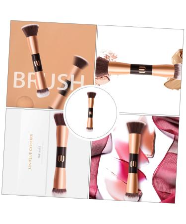 Shop Housoutil Double-Ended Makeup Brush - Flat Top Foundation & Contour Brush for Mineral Makeup | Premium Quality Cosmetics Tool - Buy Online on GoSupps.com