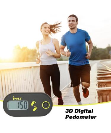Kaimeilai 3D Digital Pedometer - Portable Step Counter for Men & Women | Fitness Walking & Running Accessory - Buy Online on GoSupps.com