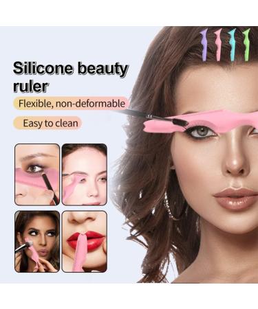 Uonlytech Eyeliner Stencils Silicone Eyeliner Aid Mascara Eyelash Comb Applicator Eyeliner Applicator Tool Gentle Reusable Eyeliner Stencil Eyeliner Tool - Buy Online on GoSupps.com