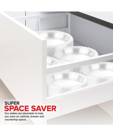 Stock Your Home 6-Inch Clear Plastic Dessert Plates (120 Pack) - Disposable Small Plates for Parties & Catering - Flexible & Crystal Clear Appetizer Plates - Buy Online on GoSupps.com