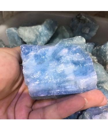 Large Size Natural Raw Aquamarine Quartz Crystal Rough Rock Gem Natural Gems and Minerals s - Buy Online on GoSupps.com