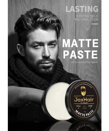 JaxHair Matte Hair Paste for Men | Strong Hold Hair Styling Clay | Natural Matte Finish for All Hair Types (100g - Buy Online on GoSupps.com
