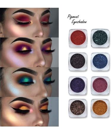 Allbesta Monochrome Eyeshadow Powder Glitter Satin Flash Eye Makeup Pigments Shadow Waterproof Long Lasting - Buy Online on GoSupps.com