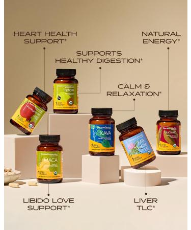 Herb Pharm Guayusa Capsules: USDA Organic Nootropic Brain Supplements for Focus Herbal Nootropic & Energy Support| 60 Vegan Capsules 30 Day Supply* - Buy Online on GoSupps.com