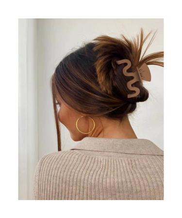 Bmobuo 4PCS Wavy Neutral Hair Clips | Matte Claw Clips for Thick & Thin Hair | Medium Hair Clips for Women - Hair Accessories - Buy Online on GoSupps.com